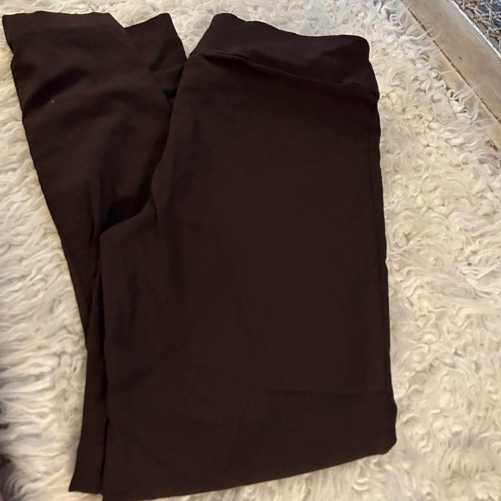 Fit Sight 💋Brown Stretch pant L #67pull on - Picture 2 of 4
